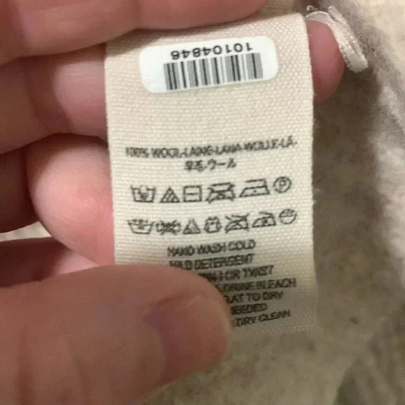 Women’s Free People Sidewinder Wool Cowl Neck Pullover Sweater, Cream, Small EUC - Picture 9 of 9